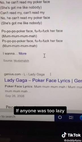 Блогер посмотрел текст песни Леди Гаги "Poker Face" и мир не будет прежним. Ведь все не так услышали слова в