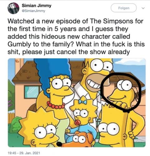 Фаны "Симпсонов" ударились в мем-теорию заговора. Ещё немного, и вы поверите, что в семейке был герой Гамбли