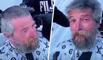 Бездомный хотел постричься, но барбер сделал гораздо больше. Теперь ему самое место в голливудских фильмах