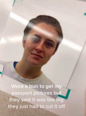 Блогерша сделала фото на паспорт и случайно сменила пол. Снимок заряжен на недоумение кассирши в магазине