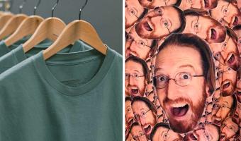 Модник нашёл в интернете футболку со своим лицом, но главный сюрприз ждал впереди. На принте — другой мужчина