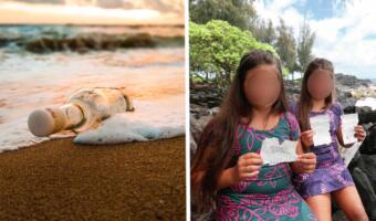 Девочка из США нашла у океана бутылку с посланием от школьников из Японии. Ему 37 лет