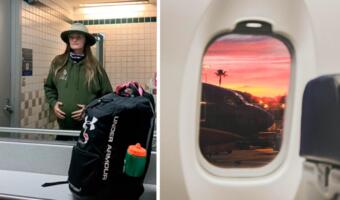Блогерша показала, как разыграть беременность и пронести багаж в самолёт. «Победа», бойся