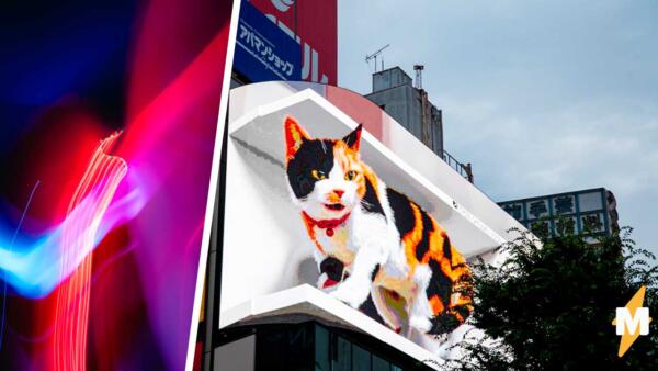 Гигантский кот с улиц Токио так и говорит - будущее здесь. 3D-технологии давно не были так реалистичны
