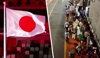 Японцы вышли на протесты против Олимпийских игр во время церемонии открытия