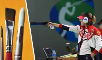Стрелок Виталина Бацарашкина попала в фан-арты благодаря фото с Олимпиады-2016