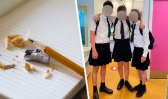 Группа британских школьников пришла на уроки в юбках из-за запрета носить шорты в жару