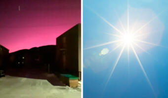 На Антарктиде солнце светит розовым, и это не фильтр. Так выглядит рассвет после полярной ночи