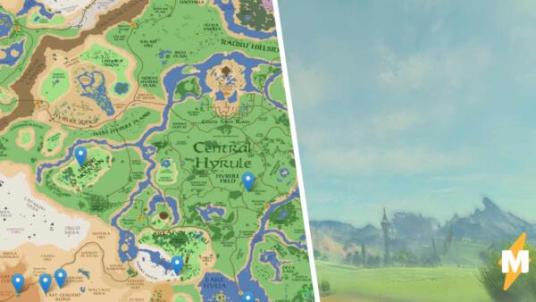 Геймер сделал из скриншотов Zelda Breath of The Wild и Google-карт панораму игры