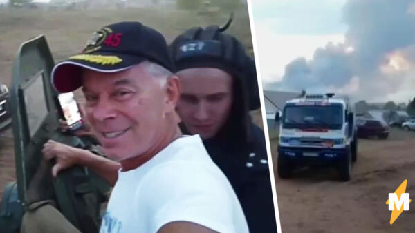 Олег Газманов едет на танке на фоне дыма от пожаров. Это не Россия будущего, а новый мем