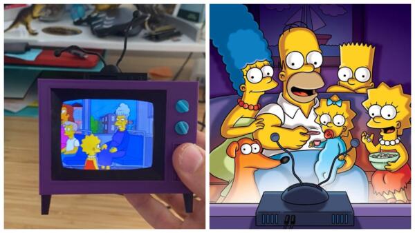 Как реддитор создал крошечный телевизор с помощью 3D-принтера и теперь устраивает просмотры Симпсонов