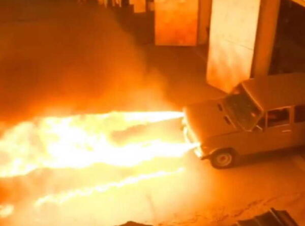 "Дракон" - автомеханик из Краснодара сделал из "шестёрки" машину-огнемёт