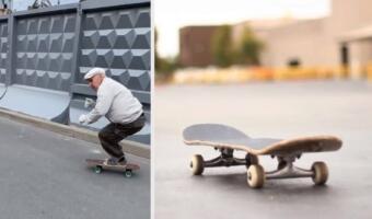 В Санкт-Петербурге 73-летний пенсионер прокатился на скейтборде на видео