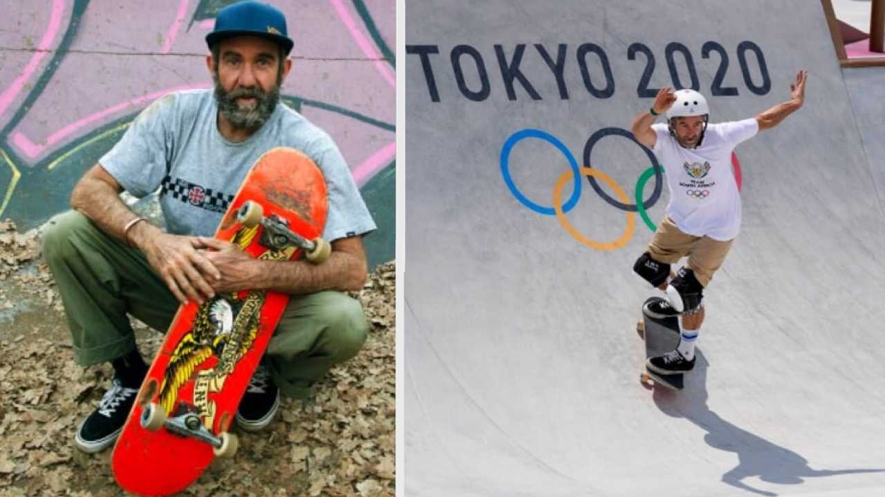 Безработный скейтбордист в 46 лет попал на Олимпиаду Токио-2020 и порадовал маму