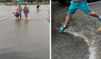 Туристы в Анапе из-за наводнения пешком пошли в аэропорт и стали мемами о жизненных трудностях