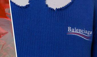 Бренд Balenciaga предложил покупателям приобрести худи с дырами за $1750