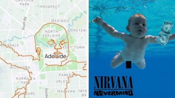 Пока ребёнок с обложки Nevermind судится, велосипедист воссоздал культовое фото, намотав 150 км