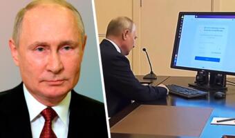 Люди в Сети строят теории, что во время голосования набирал на клавиатуре Владимир Путин. Авыф или олдж