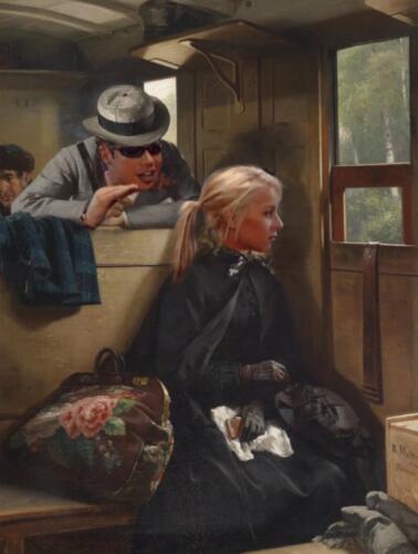 Менсплейнинг из 19 века. Как картина Бертольда Вольца "Назойливый господин" стала актуальным мемом
