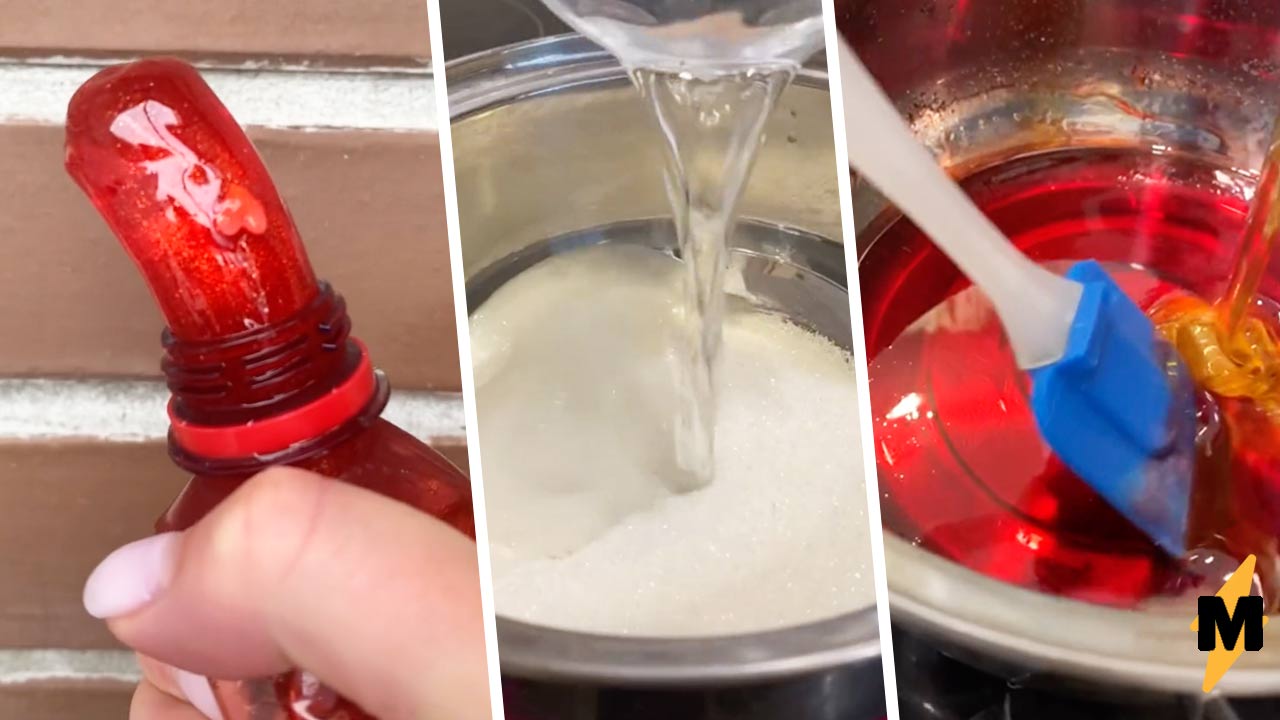 Как сделать лизуна из воды, шампуня и соды