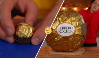 Как приготовить гигантский Ferrero Rocher в 100 кг? На создание мечты сладкоежки у блогера ушло 4 дня