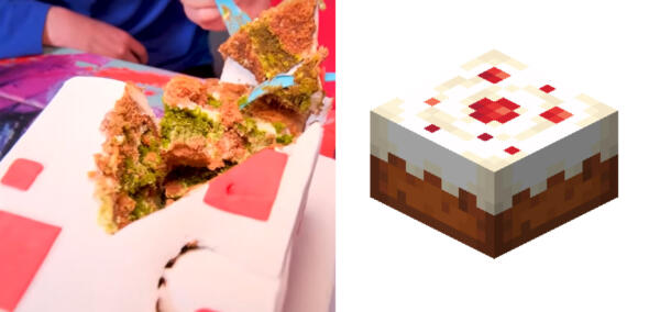Лёша Майсак попробовал еду из игр. Похвалил торт-куб из Minecraft, но разругал курицу из Genshin Impact