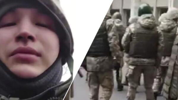 Драматичное видео от силовика на протестах в Казахстане растрогало Сеть. Видят в военном молодого парня