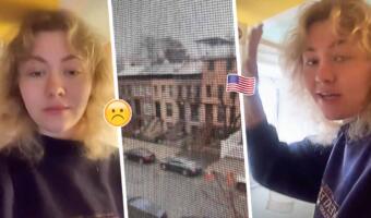 Эмигрантка из РФ показала, как живёт в Нью-Йорке. Упирается головой в потолок перед окном с решёткой