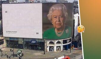 Что за мем «Королева Елизавета II на билборде». В пикчах монархиня делится с рунетом мудростью