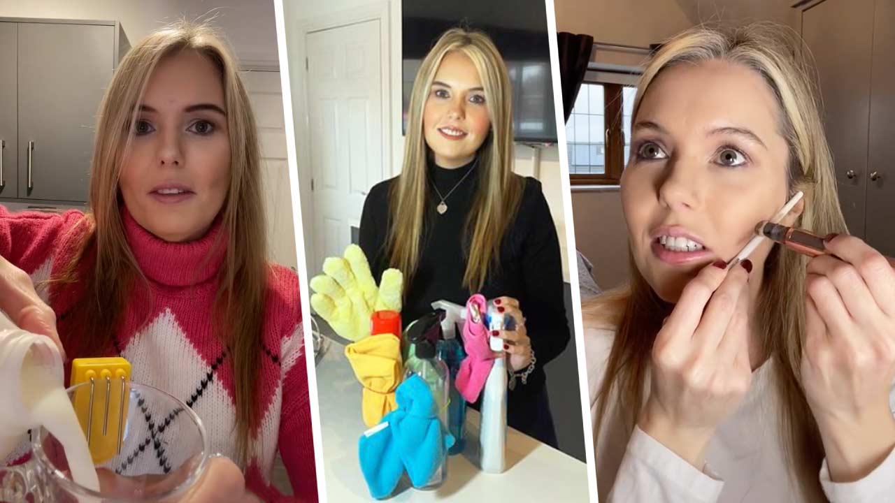 Слепая блогерша показала, как чистит зубы и делает макияж. На видео  хитрые лайфхаки от незрячих