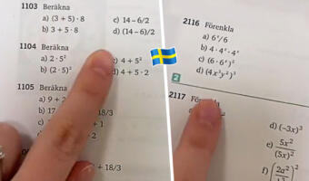 Ученица показала видео о гимназии Швеции. В 10 классе мучаются над дробями для шестиклассников в РФ