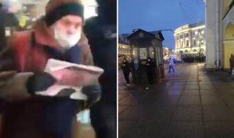 На видео с митингов в России полиции больше, чем протестующих. Останавливали даже случайных прохожих