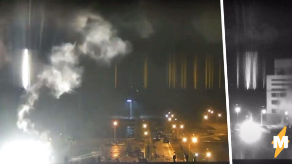 Что произошло на Запорожской АЭС в Энергодаре. На видео с камер электростанции над зданием -- дым