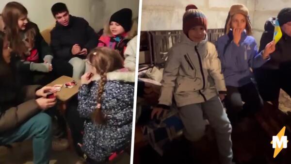 Как украинские дети живут в бомбоубежищах. Плачут, поют песни и рассказывают, как прятаться от снарядов