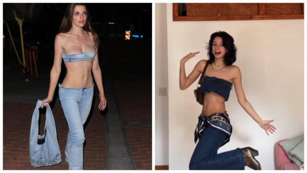 Модники запустили тренд с туториалами на джинсы как у Джулии Фокс. На видео безжалостно режут штаны