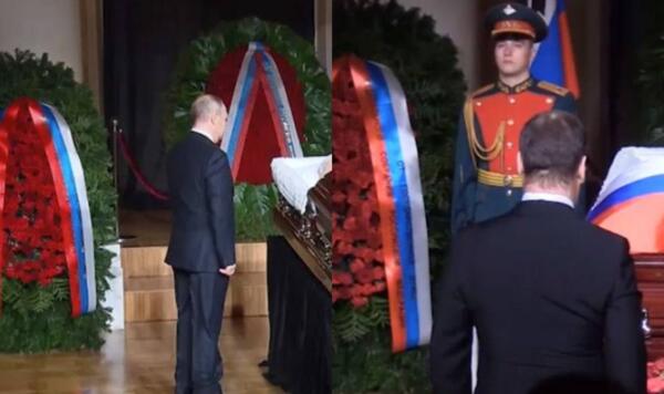 Видео с главой РФ с панихиды по Жириновскому разбирают в рунете. В теориях о фейке – венок и флаги