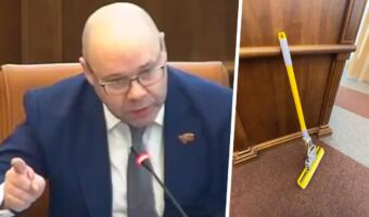 В Красноярске депутат пообещал подарить швабру омбудсмену, который назвал видео с пытками «вбросом»
