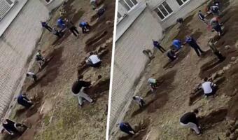 В рунете видят могилы в видео студентов Новочебоксарского техникума. Старались вырыть окопы на ОБЖ