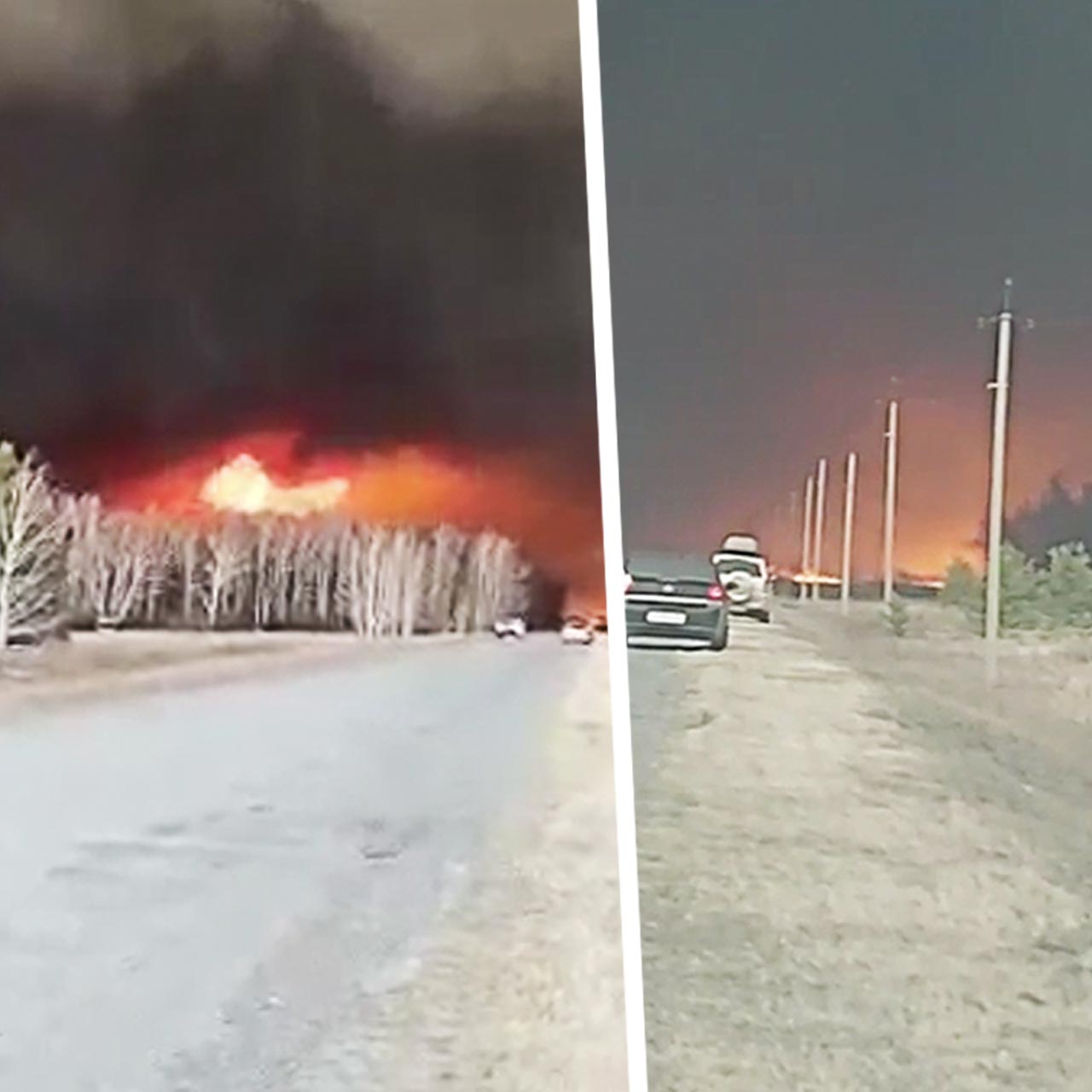 Как в Новосибирске, Омске и Красноярске полыхают лесные пожары на видео