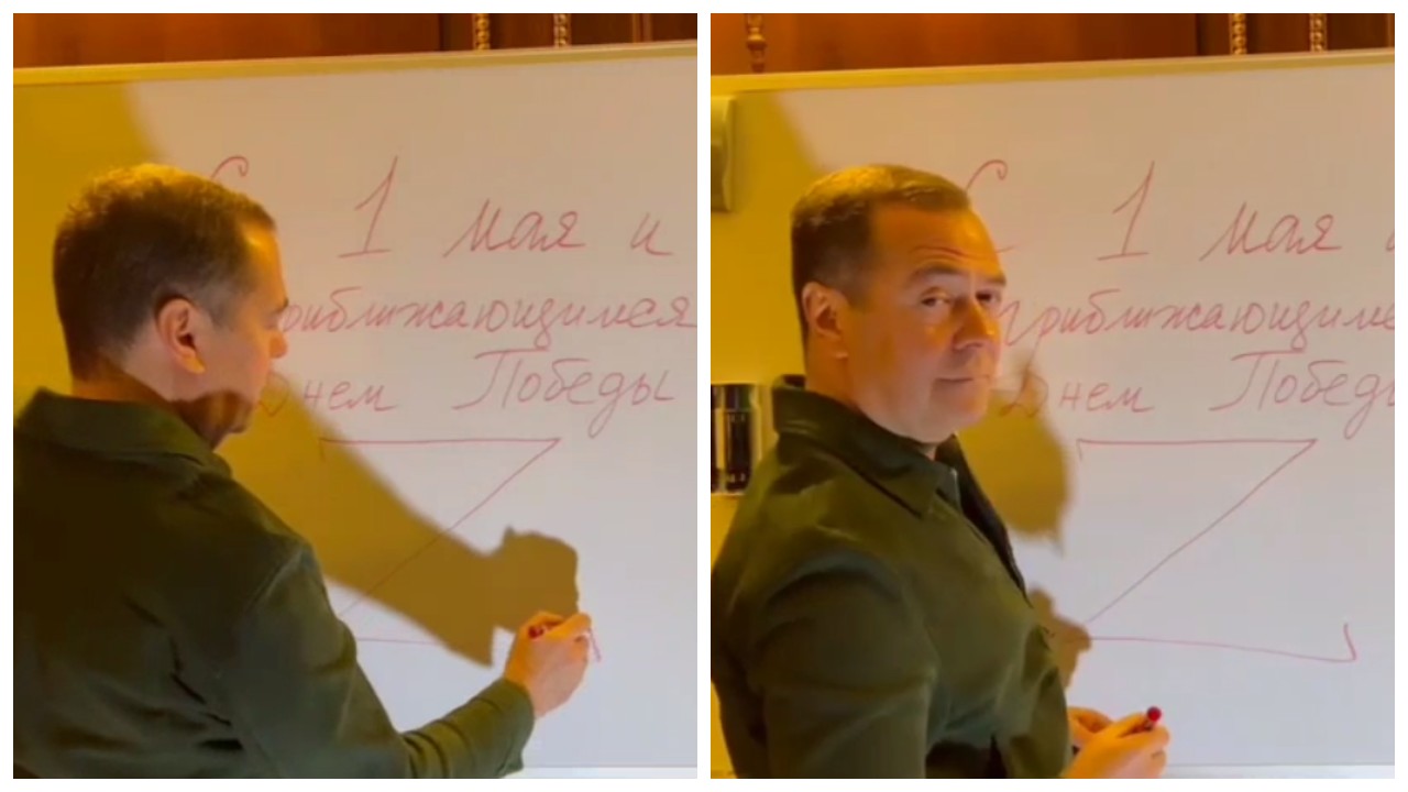 Зрители строят теории о поздравлении с 1 Мая от Дмитрия Медведева. Гадают, почему на видео он молчит