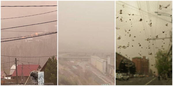 Марсианские пейзажи и "апокалипсис". Как выглядит Красноярский край из-за пожаров и пыльной бури