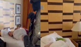На видео задержания Асхаба Магомедова попал Некоглай. Лежит раздетый, пока бойцу заламывают руки