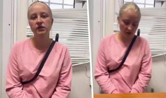 Девушка из Херсона на видео извинилась перед ВС РФ. Нервно говорит, что прошла «курс денацификации»