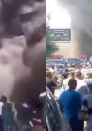В Ереване прогремел взрыв в ТЦ. На видео – начало пожара и прохожие, вытаскивающие людей из-под завалов