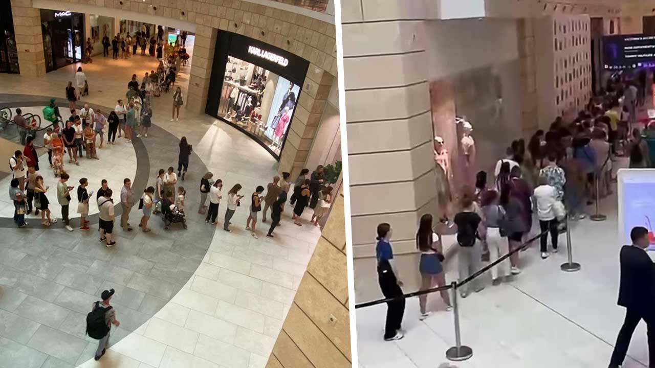 На видео с открытия H&M  длинные очереди из москвичей. Ждут часами ради вещей по завышенным ценам
