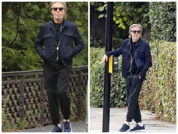 Пол Маккартнипрогулялся по улицам Лондона. Беззаботно щеголяет под музыку как Аль Пачино
