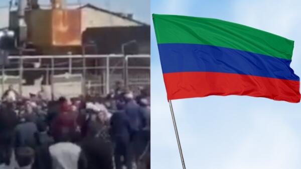 На видео из Дагестана протесты против призыва. Жители Эндирей перекрывают трассу и бьются с полицией
