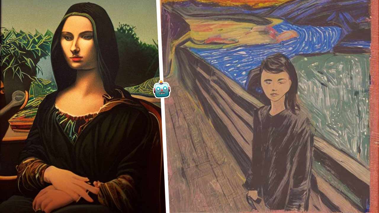 Мона Лиза с бровями и Крик без крика. Как нейросеть дорисовала картины знаменитых художников