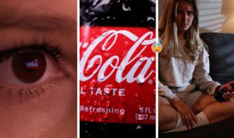 Как выглядит реклама Coca-Cola в жанре хоррора. На видео газировка зловеще шепчет и проникает в разум