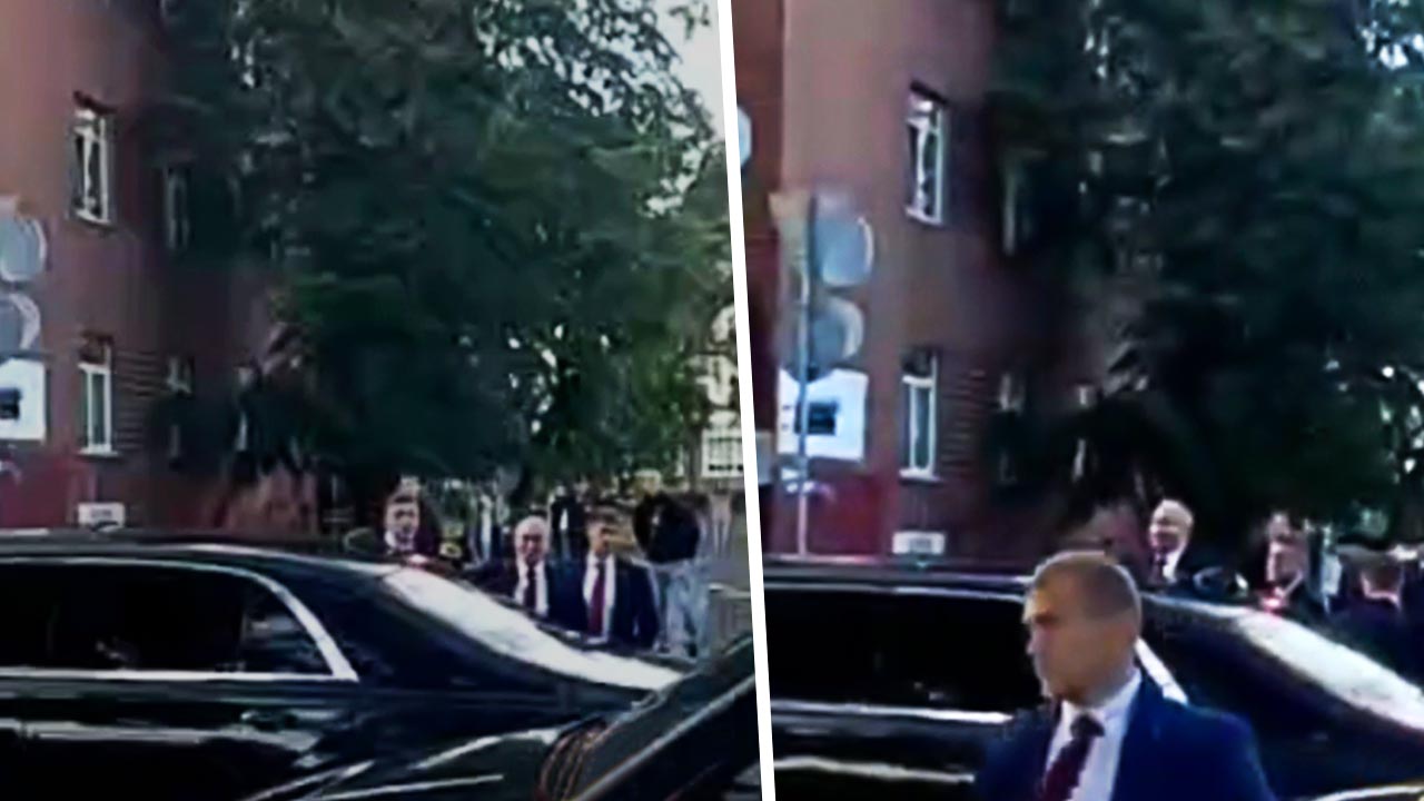 «Губернатор не обижает? Счастливо вам.» Владимир Путин вышел из машины и лаконично пообщался с народом